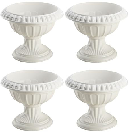 JQGADL Statue en Colonnes Grecques,Romains Décor De Colonne,Piliers Grecs,pour La Décoration,Table De Mariage,Anniversaire,Jardin,Les Plantes(Size:D 31.5xH 26 cm)