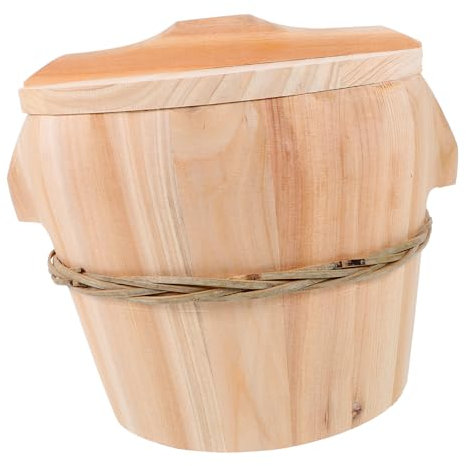 ABOOFAN 1 Pc baril de riz cuit à la vapeur nourriture à la vapeur petit cuiseur à riz Millet chaud autocuiseur électrique seau à vapeur cuiseur à riz en bois approvisionnement en cuisine