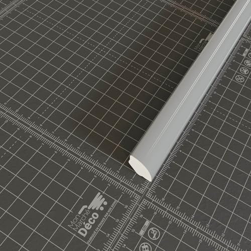 Quart de Rond PVC Cellulaire - Longueur 2.50 m - Lot de 5 - Gris