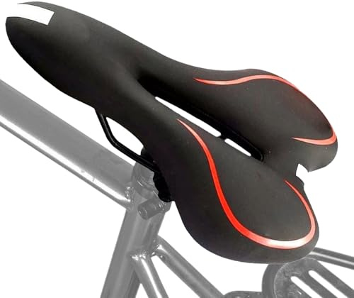 Sella per bici, comoda sella per bici da strada, antiscivolo, ammortizzante, impermeabile, per bambini, uomini e donne
