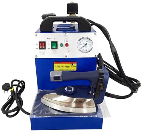 1600W Professional Ironing Station - Semi-Automatic Industrial Steam Iron with Large Boiler & Stainless Steel Tank, for Laundry, Clothing Stores, Factories & Commercial Use