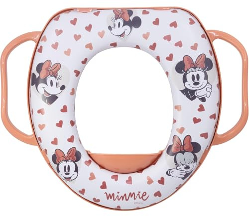 Minnie Disney toalettreducerare för barn med handtag ergonomisk universell sits 35 x 30 cm bekväm och säker vattenadapter lätt att rengöra från 10 månader