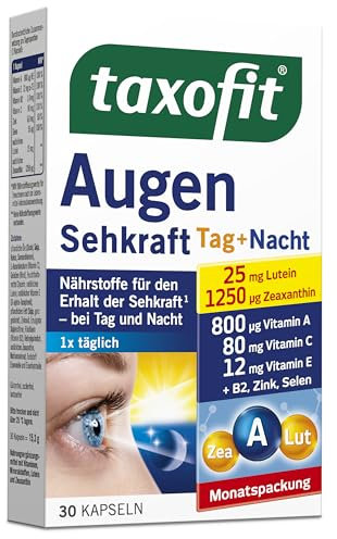 taxofit Augen Sehkraft Tag + Nacht Kapseln, 30 Stück