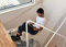 MJHETCY Dekor Netz, Kinderschutz Kletterseil, Weiß Kindersicherheitsnetz,Schutznetz, Seilnetz Innere Klettern Draussen Dekorationsnetz Balkon Geländer Treppe Anti-Fall-Netz Garten Zaun（3x3m）