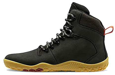 VIVOBAREFOOT Tracker II FG, Womens Leather Hiking Boot With Barefoot Firm Ground Sole and Thermal Protection