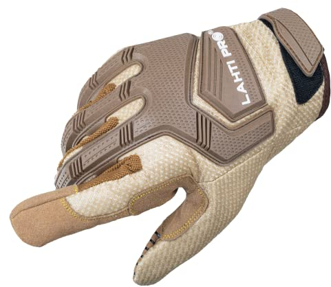 Lahti PRO Arbeitshandschuhe | 8(M) | Aufprallschutz | Leder Protective Handschuhe | Schnittfest | Putzhandschuhe | Gartenhandschuhe | Arbeitshandschuhe | Protective Gloves