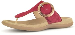 Gabor Damen Pantoletten, Frauen Slipper,Best Fitting,Backless Slipper,Sommerschuhe,sommerclogs,Hausschuhe,Zehentrenner,Mules,Rubin,39 EU / 6 UK