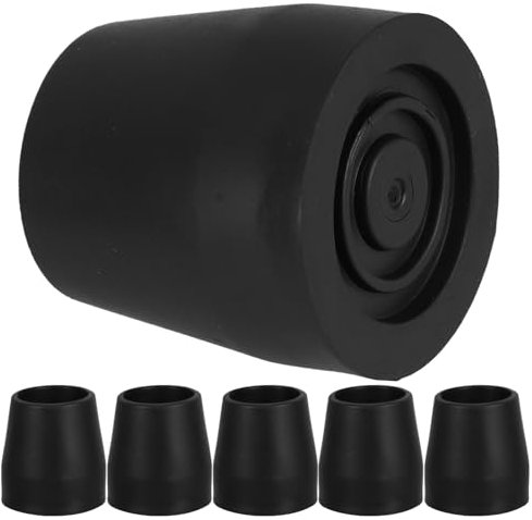 Alipis 6pezzi Punte in Gomma Robuste Per Bastoni Passeggio e Bastoncini Trekking Estremità Antiscivolo Resistenti Per Ricambio Cuscinetti Riutilizzabili Per Piedi Dei Bastoni