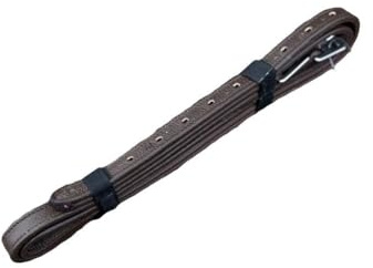 Tiny Tots Leather Stirrup Straps for Children's Saddle, Non-Stretch Nylon Core, Black and Brown (Brown, 30)