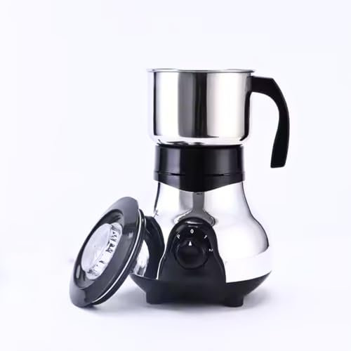 Maya Range Coffee Grinder 400W Electric Wet & Dry Grinder Coffee Mill Stainless Steel Jar & Blades for Coffee Spice Spices Chutney, 2 Speed Pulse-Detachable Bowl, 600ML Capacity Silver