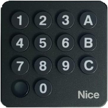Volet Tech Clavier à Codes Radio Nice EDSWG - Digicode sans Fil Numérique 433,92 MHz Rolling Code - pour Motorisations Nice FLO-R