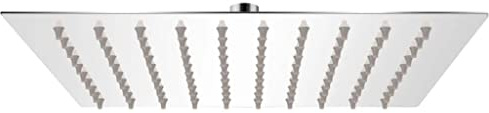 vidaXL Duschkopf Edelstahl 20x20cm Quadrat Kopfbrause Regendusche Brausekopf