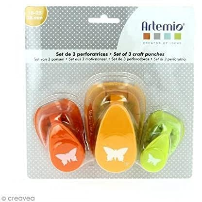 Artemio Set of 3 Punches, Metal, 19 x 6 x 16 cm
