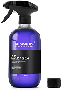 sudworx 05 Fast Gloss Sprühwachs Auto – Lackversiegelung mit Tiefenglanz – bis zu 2 Monate Standzeit – Lack- & foliengeeignet – einfache Anwendung – Made in EU & in Deutschland abgefüllt – 500ml