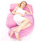 PiddLE Körperkissen G-förmiges Kissen für Mutterschaft und Schwangerschaft, seitliches Liegen verhindert Dehnungsstreifen, Baby-Stillkissen (Farbe: Grün-A) (Rosa)