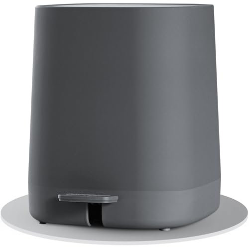 Black Sweden Home Mülleimer Bad - 5L Kosmetikeimer mit Softclose-Deckel und Inneneimer - Bad Mülleimer, Abfalleimer Bad, Toilette - Badezimmer Mülleimer - Elegantes Design Tretmülleimer Grau 5L
