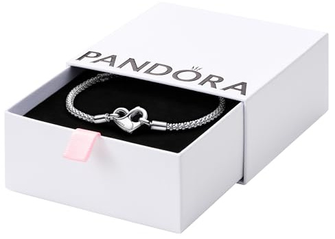 PANDORA Moments Studded Chain Bracelet, Size 19, With Gift Box