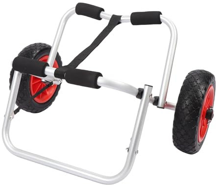 Oreilet Kajakwagen, Trolleywagen, Kanuwagen, Zusammenklappbarer Paddleboard-Kanuträgeranhänger, Tragewagen, Transportwagenrad Zum Tragen von Angelkajakzubehör