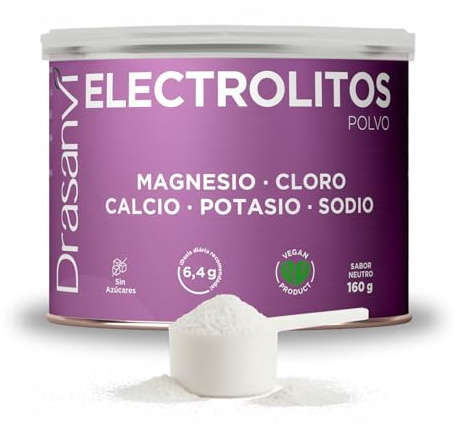 Electrolitos en Polvo Sabor Neutro Drasanvi 160g Funcion Muscular Diario