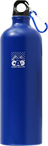 Cao - Gourdes Pop 1 Litre en Aluminium - Couleur Bleu - Hauteur 27 cm - Diamètre ø 8 cm
