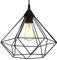 EGLO Lámpara colgante TARBES, lámpara de suspensión vintage con 1 bombilla de estilo retro, materiaL acero, plástico, color negro, casquillo E27, diámetro 32,5 cm