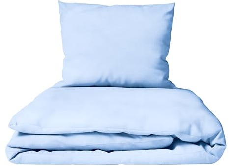 2 PC Baby Quilt cuscino lenzuola per lettino, culla, carrozzina, colore blu (12 mesi+)