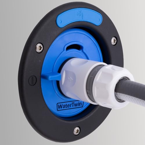 Watertwin Adapter för påfyllning av vattenbehållare för husbilar med Gardena-anslutning för Bürstner, Carado, Carthago, Etrusco, Fendt, Frankia, Globecar, Hymer, Knaus, Pössl, Sunlight, TEC (Typ 3-Pin D:78)