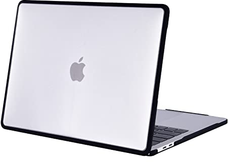 BlueSwan Hülle Kompatibel mit M1 MacBook Air 13 Zoll A2337 A2179 A1932 mit Retina Display, Freisetzung 2021-2018, Kratzfestes Case mit schlagfestem und bruchfestem TPU-Rahmen - Matt Transparent