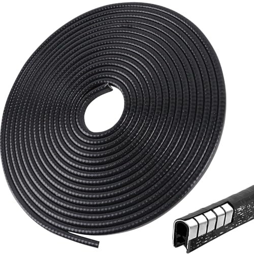 AUMAYCO Kantenschutz Autotür, 10M/32.8FT Universal Kantenschutz für Bleche, Schwarze U-Form Kantenschutzprofil, Kleberlose Kantenschutz Gummi, Geeignet für die Meisten Autos