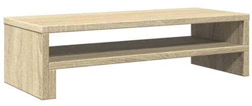vidaXL Support de moniteur chêne sonoma 54x22x15 cm bois d'ingénierie, support de moniteur pour bureau, étagère de moniteur, support de moniteur d'ordinateur