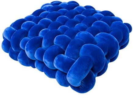 Générique Cuscino per nodo quadrato, cuscino a nodo - comodo supporto posteriore annodato | Cuscini da lancio creativi per soggiorno, camera da letto, balcone, sala