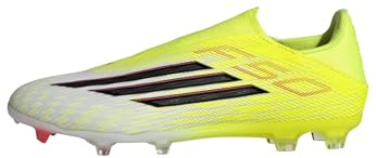 adidas unisex - vuxen F50 LEAGUE Laceless Firm Ground/Multi Ground Football Boots, team solar yellow 2/core black/lucid red, 44 2/3 EU