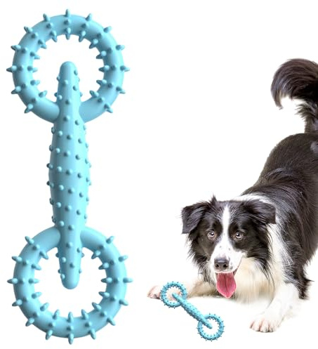 Juguete de arrastre para perros – Juguete morder interactivo para cachorros | Anillos de tracción de alto rendimiento, diversión de ejercicio, dispositivo masticable duradero, material seguro para