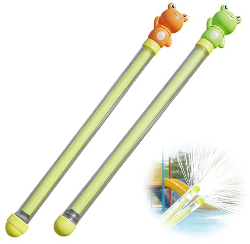 2 Pack Firework Water Shooter, 2026 New Upgraded Water Shooter for Adults, Watering Squirter for Outdoor, Cute Animal Themed Squirt Shooters for Pool (Frog)