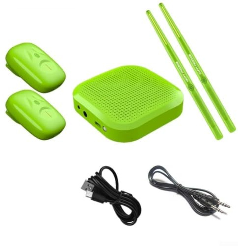 ReachMall Kit de batterie électronique Air Pocket – Technologie de détection de mouvement 3D – Tête de tambour silencieuse en maille pour enfants et adultes – Connexion USB – Équipement de voyage