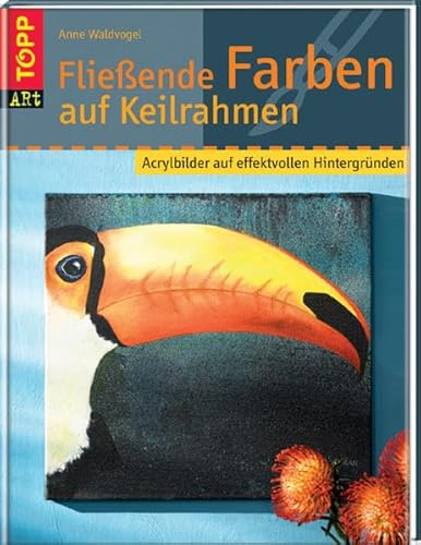 Fließende Farben auf Keilrahmen: Acrylbilder auf effektvollen Hintergründen