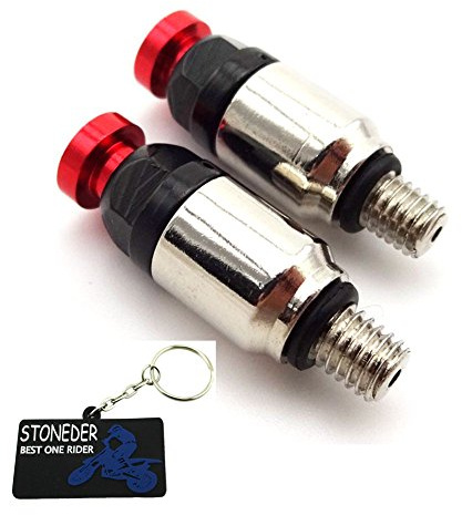 Stoneder M5 x 0.8 forcella anteriore rosso di sfiato aria valvole per CR 80 85 125 250 500 Crf 150R 250R 450R 450 x moto motocross Dirt Pit Bike