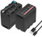 COOLSHOW NP-F970 Akku 7,4V 8700mAh NP-F960 NP-F980 NP-F930 NP-F950 Ersatzakku 2 Stück mit 5V USB Ausgang und Micro USB Eingang Kompatibel für Sony DCR-VX2100,PD150,PD170,FDR-AX1,HDR-AX2000,FX1,FX1000
