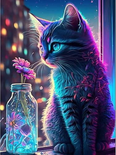 XUIIOSOOKP 1 Pcs diamond painting adultos Gato 30x40cm, Cuadro Diamantes | cuadros diamantes decoracion, Pintura diamantes 5D DIY gato 30x40cm, diamond art punto cruz util. practico. resistente. mas.