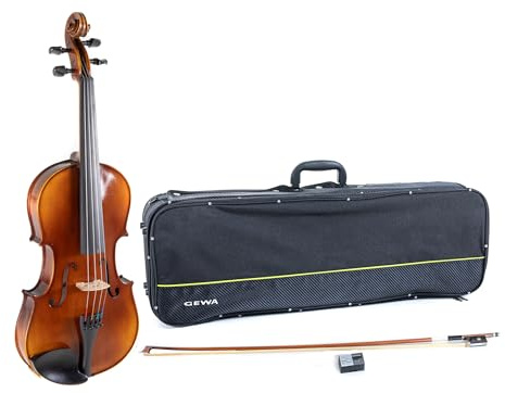 GEWA Juego de viola Allegro VA1 – 35,5 cm (viola 3/4) listo para tocar, arco de massaranduba, cuerdas Thomastik Infeld AlphaYue