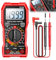 Digital Multimeter, Spannungsprüfer 600 V Voltmeter Durchgangsprüfer, Spannungsmesser, Strommessgerät Mit faltbar Ständer und Messleitungen für AC/DC Spannung, DC Strom, Durchgang, Widerstand, Diode