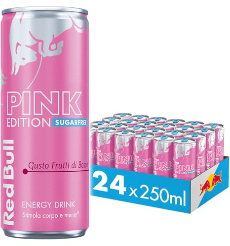 Red Bull Energy Drink, Gusto Frutti di Bosco, 250 ml (24 Lattine)