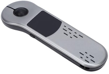 Syrisora Telecomando per Presentatore Wireless, Clicker per Presentazioni Bluetooth 2.4G Ricaricabile con Touchpad per PC Portatile (Grigio)
