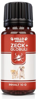Hello Animal ZECK+ Kügelchen 10g - Zeckenschutz Katze & Hund - Pflanzliche Unterstützung für die Zeckenzeit - Einfache Dosierung - Natürliches Ergänzungsfutter für Tiere