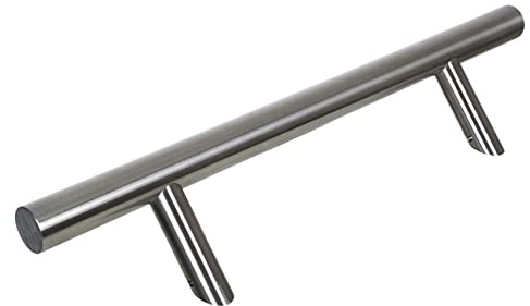 NAJDER Edelstahl Haustürgriff A2 Rund Einseitig 45° / 500mm Stossgriff Türgriff Stangengriff (Rund Einseitig 45° / 500mm)