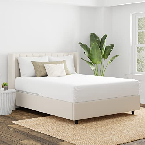 AllerEase Cotton Fresh Mattress Protector - Twin Size Cotton Zip Flexfit Waterproof Allergy Defense Odor Neutralizing