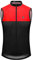 SIROKO - Gilet Vélo Coupe-vent pour Femme V1-W Richmond - M - Noir/Rouge vif