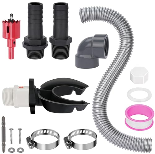 drado Recuperateur d Eau de Pluie pour Tuyau de Descente Ø 70-110mm, Collecteur Eau de Pluie avec Un Tuyau de 50cm,Récupérateur Eau de Pluie pour Descente de gouttière