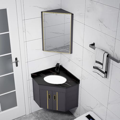 USFJATI A Parete Lavello da Bagno, a Vasca Singola lavabo Triangolare, lavabo Lavanderia, Lavandino da Cucina ad Angolo, for Garage e Cortile,Ristorante,Lavanderia