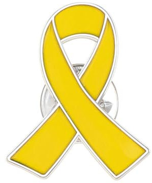 BBASILIYSD Broche « Bring Them » - En métal jaune - Ruban israélien en forme d'otage - Pour soutenir la campagne de sensibilisation mentale